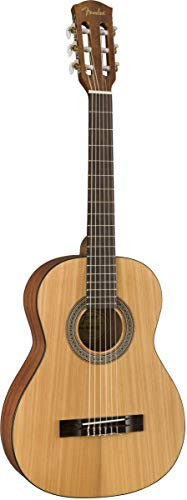 Fender FA-15N 3/4-Size Kids Classical Guitar - Natural Learn-to-Play Bundle with Gig Bag, Tuner, Fender Play Online Lessons, and Austin Bazaar Instructional DVD - 3