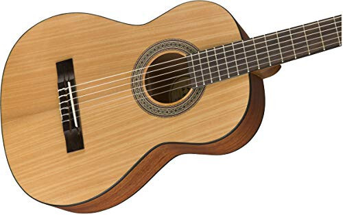 Fender FA-15N 3/4-Size Kids Classical Guitar - Natural Learn-to-Play Bundle with Gig Bag, Tuner, Fender Play Online Lessons, and Austin Bazaar Instructional DVD - 6