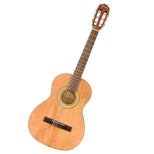 Fender FA-25N 3/4 Boyutlu Nylon Telli Akustik Gitar, Yeni Başlayanlar İçin Gitar, 2 Yıllık Garanti, Parmaklara Uygun, Ücretsiz Dersler Dahil, Doğal - 1