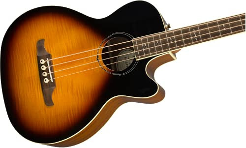 Fender FA-450CE Akustik Bas, 2 Yillik Kafolat bilan, Sunburst, Lavr Grifi - 5