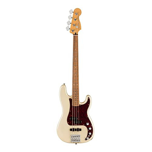 Fender Player Plus Precision Bas, Olympic Pearl, Pau Ferro Griff Taxtasi - 1