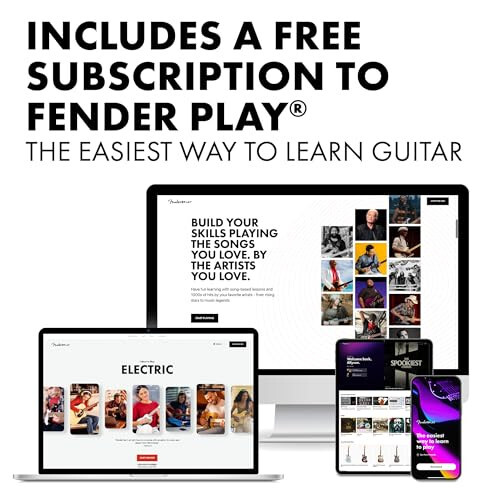 Fender Squier Debut Series Stratocaster Electric Guitar, Beginner Guitar, with 2-Year Warranty, Includes Free Lessons, Black with Matte Finish - 5