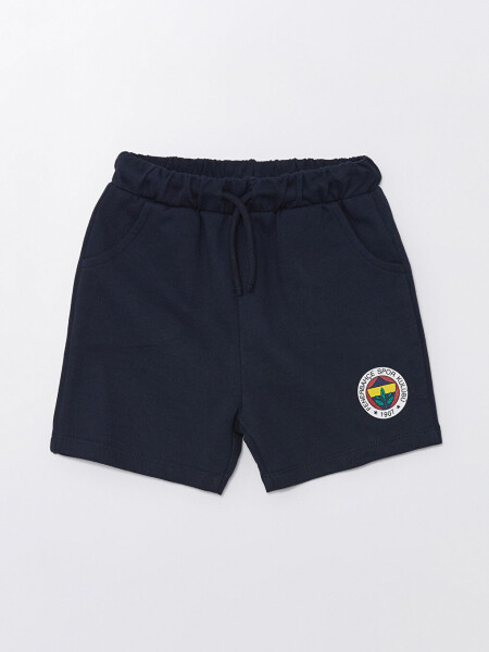 Fenerbahçe Printed Baby Boy T-Shirt and Shorts Set with Crew Neck Short Sleeves - 4
