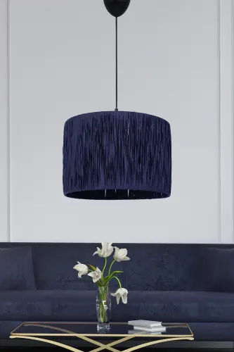 Fenouil Handmade Pendant Chandelier Navy Blue-Navy Blue 