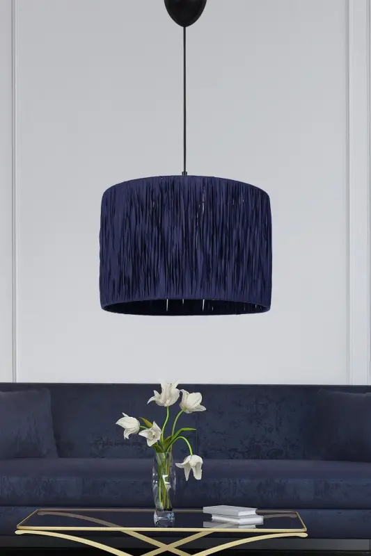 Fenouil Handmade Pendant Chandelier Navy Blue-Navy Blue - 1