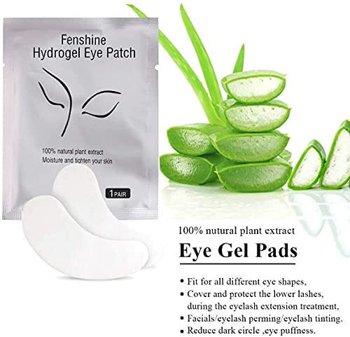 Fenshine 200 Pairs Eyelash Extension Eye Pads Lint Free Hydrogel Eye Patches Professional Under Eye Gel Pads for Lash Extensions Supplies - 2