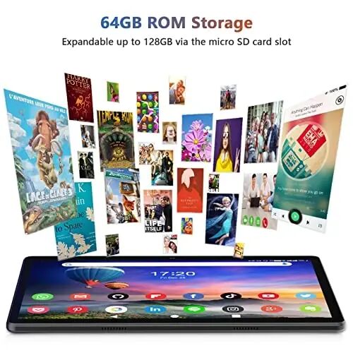 FEONAL Tablet 10.1 inch Android Tablet 2026 Latest Update Octa-Core Processor with 64GB Storage, Dual 13MP+5MP Camera, WiFi, Bluetooth, GPS, 512GB Expand Support, IPS Full HD Display (Black) - FEONAL (1)