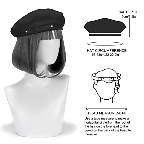 FEOYA Ayollar Fransuz Beret Shlyapasi Paxta Qattiq Rangli Beanie Shlyapasi Barcha Fasllar uchun - 4