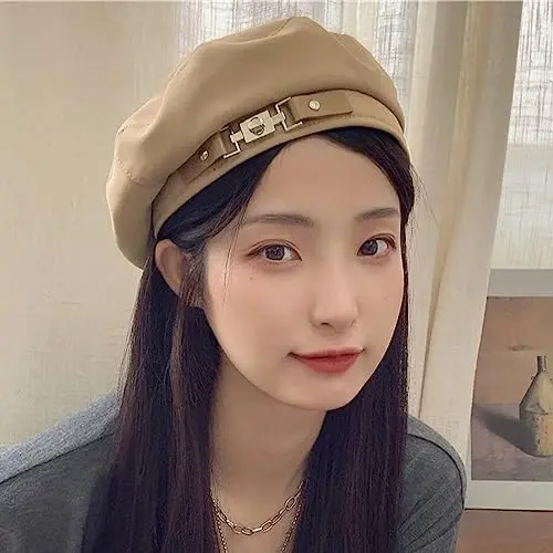 FEOYA Women’s French Beret Hat Cotton Solid Color Beanie Hat for All Season - 6