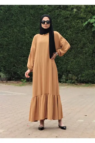 Ferace Elbise-CAMEL 