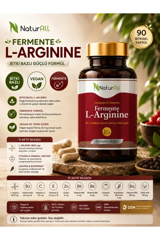 Fermentlangan L-arginin - NATURALL
