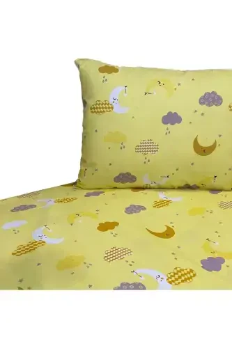 Fermuarlı Bebek Nevresim Takımı-sarı1 - Y YAĞIZ HOME COLLECTION (1)