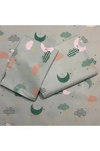 Fermuarli chaqaloq choyshablari to'plami - yashil - 3