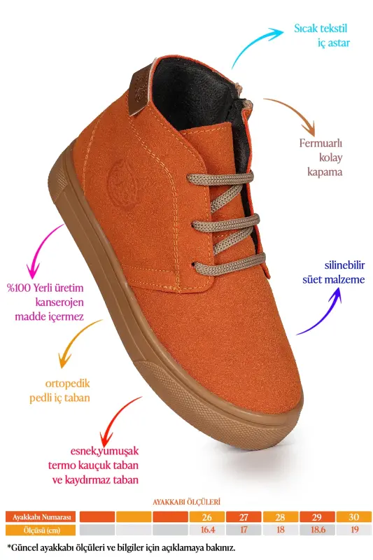 Fermuarli Erkak Chaqaloq Kundalik Bot Poyafzali - 2