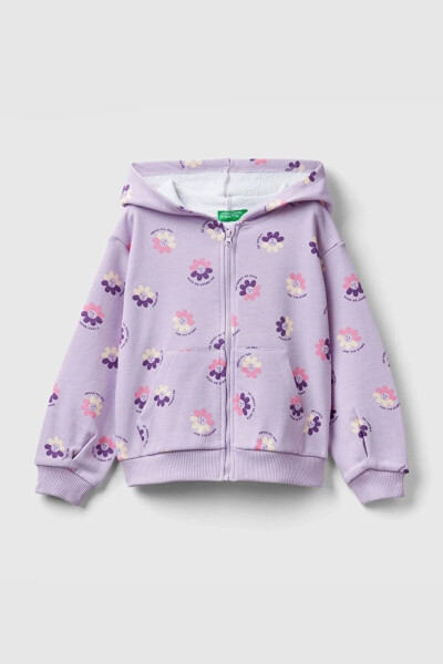 Fermuarlı Kız Bebek Sweatshirt - 1