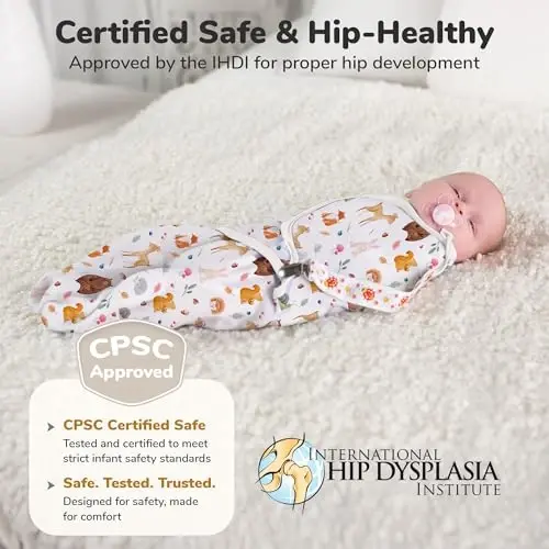 Mama Cheetah Baby Swaddle Blanket with Zipper, Newborn Swaddle Sack, Baby Swaddles Sleep Sack 0-3 Months, Baby Swaddle Wrap for Baby Boy & Girl, 3-Pack - 7