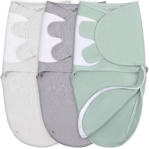 Mama Cheetah Baby Swaddle Blanket with Zipper, Newborn Swaddle Sack, Baby Swaddles Sleep Sack 0-3 Months, Baby Swaddle Wrap for Baby Boy & Girl, 3-Pack - 1