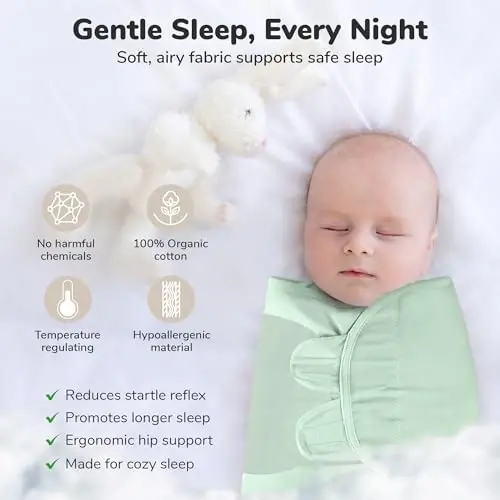 Mama Cheetah Baby Swaddle Blanket with Zipper, Newborn Swaddle Sack, Baby Swaddles Sleep Sack 0-3 Months, Baby Swaddle Wrap for Baby Boy & Girl, 3-Pack - 7