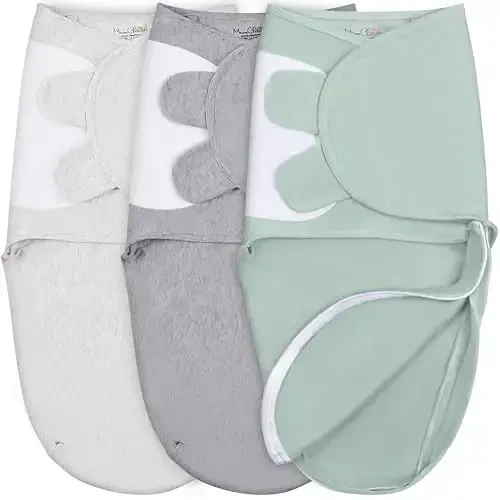 Mama Cheetah Baby Swaddle Blanket with Zipper, Newborn Swaddle Sack, Baby Swaddles Sleep Sack 0-3 Months, Baby Swaddle Wrap for Baby Boy & Girl, 3-Pack - MODAZONE