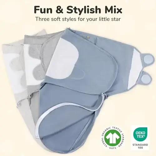 Mama Cheetah Baby Swaddle Blanket with Zipper, Newborn Swaddle Sack, Baby Swaddles Sleep Sack 4-7 lbs, Baby Swaddle Wrap for Baby Boy Girl - Modazone (1)