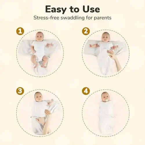 Mama Cheetah Baby Swaddle Blanket with Zipper, Newborn Swaddle Sack, Baby Swaddling Sleep Sack 3-6 Months for Baby Boy & Girl, 3-Pack - 4