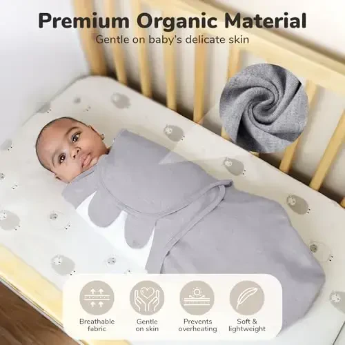 Mama Cheetah Baby Swaddle Blanket with Zipper, Newborn Swaddle Sack, Baby Swaddling Sleep Sack 3-6 Months for Baby Boy & Girl, 3-Pack - 5