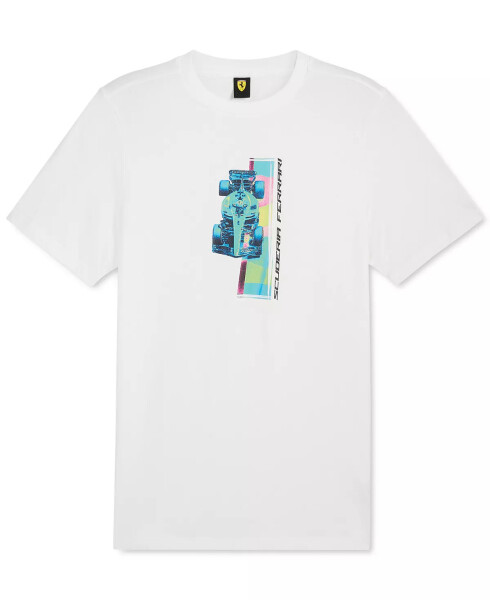 Ferrari Men's Graphic Racing T-Shirt Puma White - 1