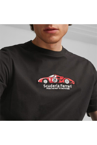 Ferrari Race Graphic Tee 1 BLACK Men's T-Shirt - 2