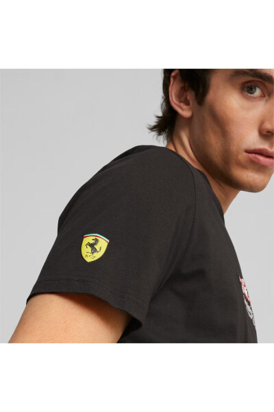 Ferrari Race Graphic Tee 1 BLACK Men's T-Shirt - 5