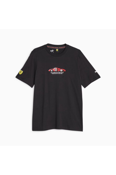 Ferrari Race Graphic Tee 1 BLACK Men's T-Shirt - 6