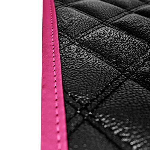 FH Group F12003PINK Universal Fit Diamond Pattern Faux Leather Beige Avtomobil Polvonlari Ko'pchilik Avtomobillar, SUV va Yuk Mashinalariga Mos keladi - 5