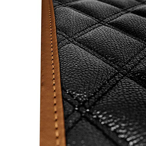 FH Group Floor Mats - Faux Leather Floor Mats for Cars, Universal Fit Automotive Floor Mats, All Purpose Car Floor Mats, PU Leather Protector Mat for Most Sedan, SUV, Truck Floor Mats Brown - 4