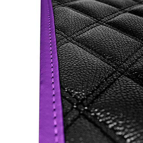 FH Group Floor Mats - Faux Leather Floor Mats for Cars, Universal Fit Automotive Floor Mats, All Purpose Car Floor Mats, PU Leather Protector Mat for Most Sedan, SUV, Truck Floor Mats Purple - 5