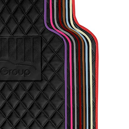 FH Group Floor Mats - Faux Leather Floor Mats for Cars, Universal Fit Automotive Floor Mats, All Purpose Car Floor Mats, PU Leather Protector Mat for Most Sedan, SUV, Truck Floor Mats Purple - 6