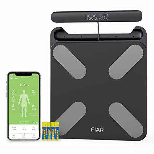 Fiar Smart Body Fat Scale - Digital Weight Scales & Body Analyzer, 24 Body Composition Metrics BMI, Muscle, Body Composition Monitors with App Sync with Bluetooth, 400 lb - 1