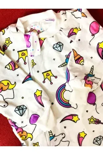 Fiber-Free Organic Winter Long-Sleeved Double Layer 100% Cotton Poplin Lollipop Baby Sleepsuit - HAPPYSTORE (1)