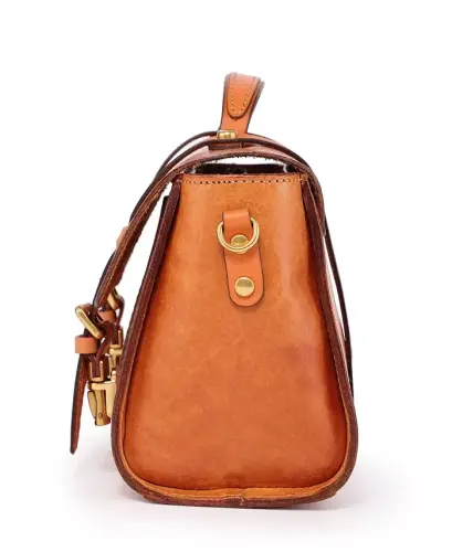 Ficus Mini Charm Satchel Sumkasi - Karamel - 7