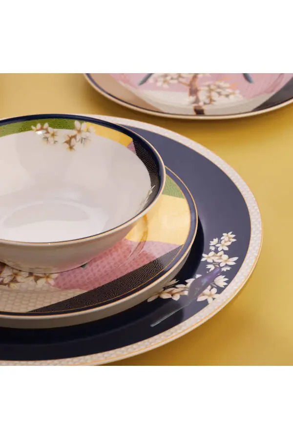 Fiesta Dinner Set 24 Pieces - With Birds - 3