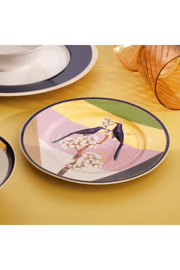 Fiesta Dinner Set 24 Pieces - With Birds - 4