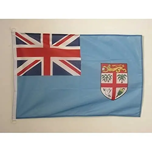 Fiji NAUTICAL Flag 18'' x 12'' - Fijian flags 30 x 45 cm. - Banner 12x18 in for boat - AZ FLAG - AZ FLAG