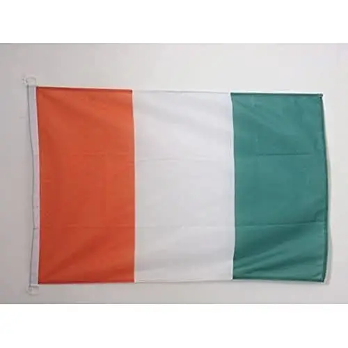 Ivory Coast NAUTICAL Flag 18'' x 12'' - Ivorian flags 30 x 45 cm. - Banner 12x18 in for boat - AZ FLAG - 1