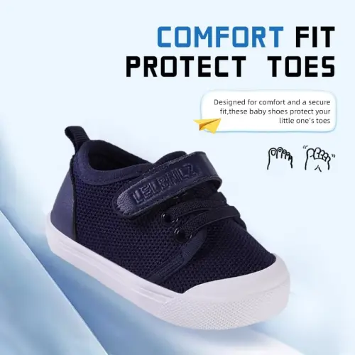 Mesh Toddler Shoes,Baby Sneakers Girls Boys, Baby Sock Shoe,Slip-On Baby Walking Shoes,Breathable Toddler Tennis Shoes,Baby Non-Slip Breathable Slippers with Soft Rubber Soles 6 9 12 18 24 Months - MESH (1)