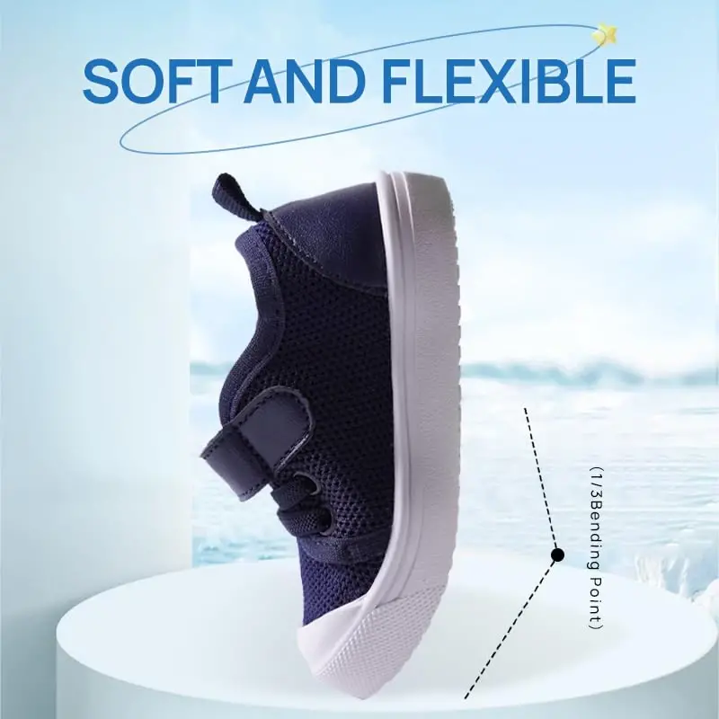 Mesh Toddler Shoes,Baby Sneakers Girls Boys, Baby Sock Shoe,Slip-On Baby Walking Shoes,Breathable Toddler Tennis Shoes,Baby Non-Slip Breathable Slippers with Soft Rubber Soles 6 9 12 18 24 Months - 3