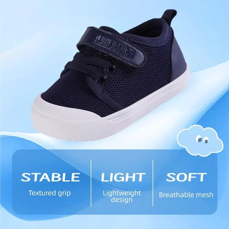 Mesh Toddler Shoes,Baby Sneakers Girls Boys, Baby Sock Shoe,Slip-On Baby Walking Shoes,Breathable Toddler Tennis Shoes,Baby Non-Slip Breathable Slippers with Soft Rubber Soles 6 9 12 18 24 Months - 4