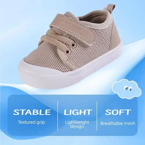 Mesh Toddler Shoes,Baby Sneakers Girls Boys, Baby Sock Shoe,Slip-On Baby Walking Shoes,Breathable Toddler Tennis Shoes,Baby Non-Slip Breathable Slippers with Soft Rubber Soles 6 9 12 18 24 Months - 4