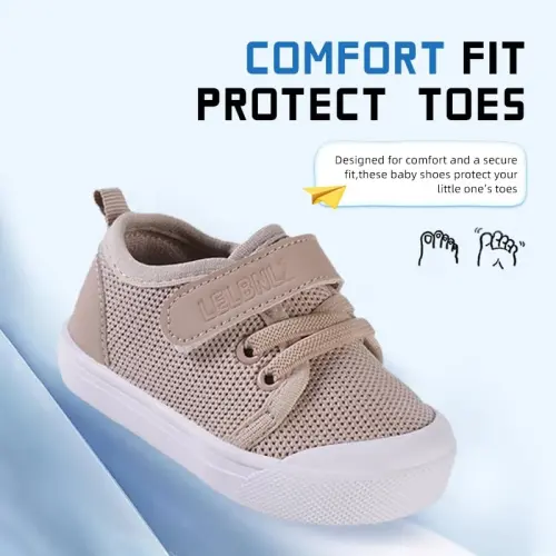 Mesh Toddler Shoes,Baby Sneakers Girls Boys, Baby Sock Shoe,Slip-On Baby Walking Shoes,Breathable Toddler Tennis Shoes,Baby Non-Slip Breathable Slippers with Soft Rubber Soles 6 9 12 18 24 Months - MESH (1)