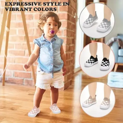 Mesh Toddler Shoes,Baby Sneakers Girls Boys, Baby Sock Shoe,Slip-On Baby Walking Shoes,Breathable Toddler Tennis Shoes,Baby Non-Slip Breathable Slippers with Soft Rubber Soles 6 9 12 18 24 Months - 4