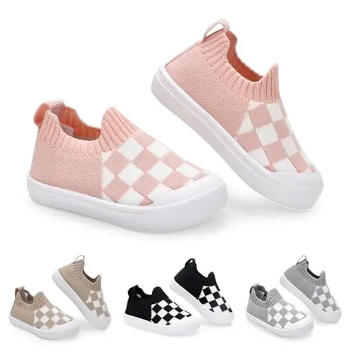 Mesh Toddler Shoes,Baby Sneakers Girls Boys, Baby Sock Shoe,Slip-On Baby Walking Shoes,Breathable Toddler Tennis Shoes,Baby Non-Slip Breathable Slippers with Soft Rubber Soles 6 9 12 18 24 Months - 1