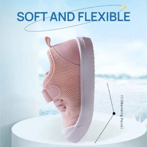 Mesh Toddler Shoes,Baby Sneakers Girls Boys, Baby Sock Shoe,Slip-On Baby Walking Shoes,Breathable Toddler Tennis Shoes,Baby Non-Slip Breathable Slippers with Soft Rubber Soles 6 9 12 18 24 Months - 3