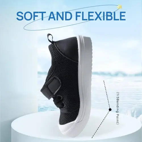 Mesh Toddler Shoes,Baby Sneakers Girls Boys, Baby Sock Shoe,Slip-On Baby Walking Shoes,Breathable Toddler Tennis Shoes,Baby Non-Slip Breathable Slippers with Soft Rubber Soles 6 9 12 18 24 Months - 3